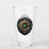 Celtic Monogram Pint Glass タンブラーグラス (正面)