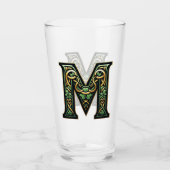 Celtic Monogram Pint Glass タンブラーグラス (正面)