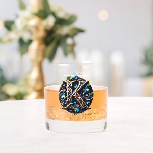 Celtic Monogram Rocks Glass Set ウイスキーグラス (インサイチュ (ウェディング))