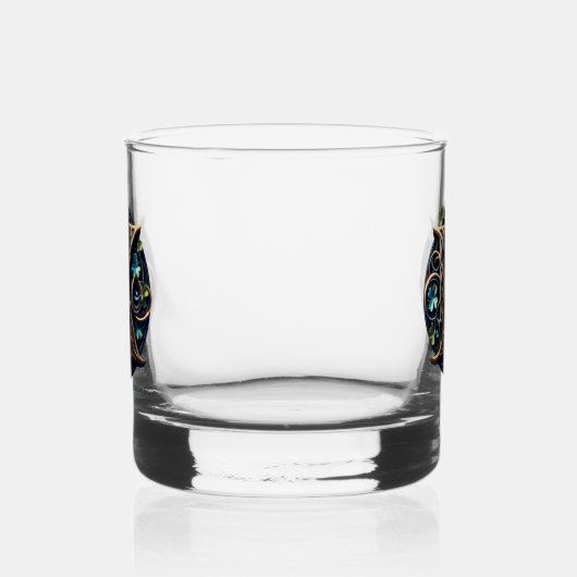 Celtic Monogram Rocks Glass Set ウイスキーグラス (左)