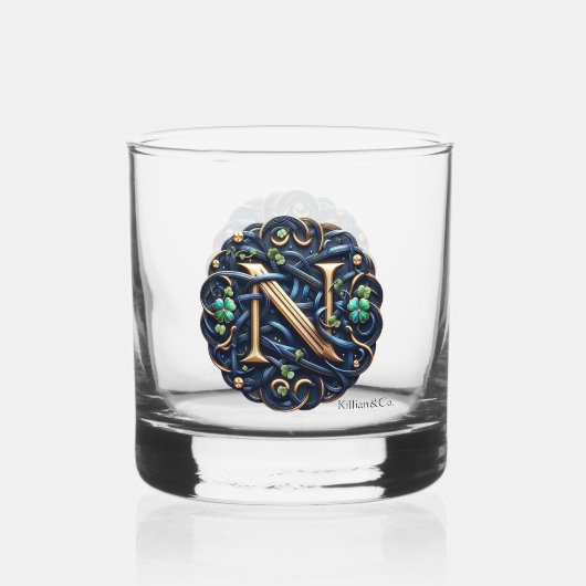 Celtic Monogram Rocks Glass Set ウイスキーグラス (正面)