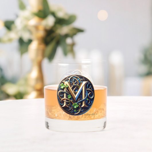 Celtic Monogram Rocks Glass Set ウイスキーグラス (インサイチュ (ウェディング))