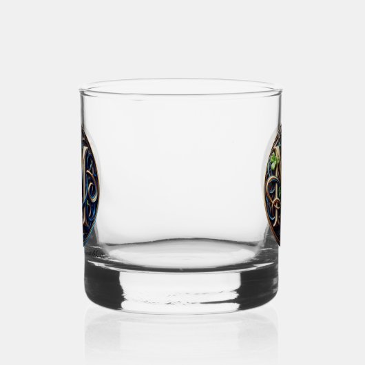 Celtic Monogram Rocks Glass Set ウイスキーグラス (右)