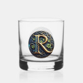 Celtic Monogram Rocks Glass Set ウイスキーグラス (正面)