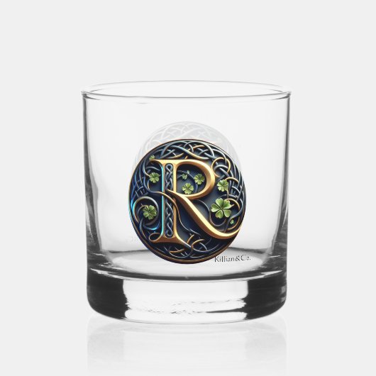 Celtic Monogram Rocks Glass Set ウイスキーグラス (正面)