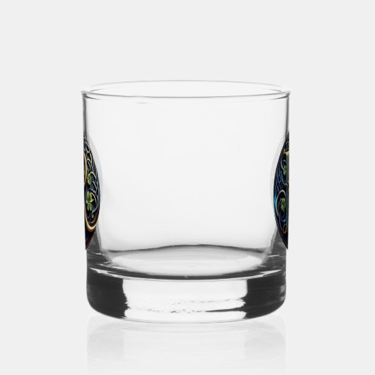 Celtic Monogram Rocks Glass Set ウイスキーグラス (左)