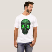 Celtic Rune Skull Tシャツ (正面フル)