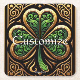 Celtic Shamrock Coaster スクエアペーパーコースター