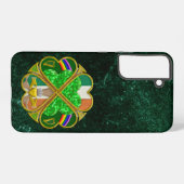 Celtic Shamrock Heritage Symbol Irish Inspired Samsung Galaxyケース (裏面横)