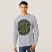 Celtic Shamrock & Horseshoe - Lucky St. Patrick's Tシャツ (正面フル)