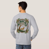 Celtic Shamrock Tree of Life - St. Patrick's Day Tシャツ (裏面フル)