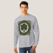 Celtic Shamrock Tree of Life - St. Patrick's Day Tシャツ (正面フル)
