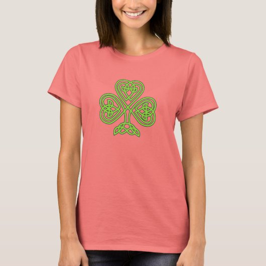 Celtic Shamrock Women's St. Patrick's Day Tシャツ (正面)
