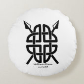 Celtic Shield、MeWarriorWoman on Twitch ラウンドクッション (正面)