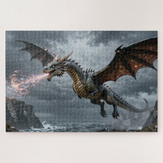 Celtic Spirit Animal Dragon Jigsaw Puzzle ジグソーパズル (横)