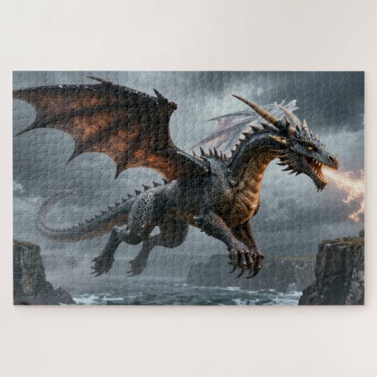 Celtic Spirit Animal Dragon Jigsaw Puzzle ジグソーパズル (横)