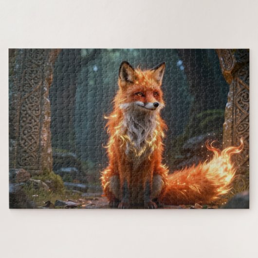 Celtic Spirit Animal Fox Jigsaw Puzzle ジグソーパズル (横)