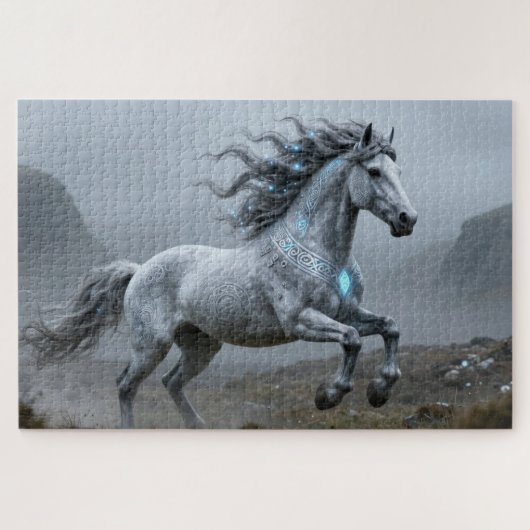 Celtic Spirit Animal Horse Jigsaw Puzzle ジグソーパズル (横)