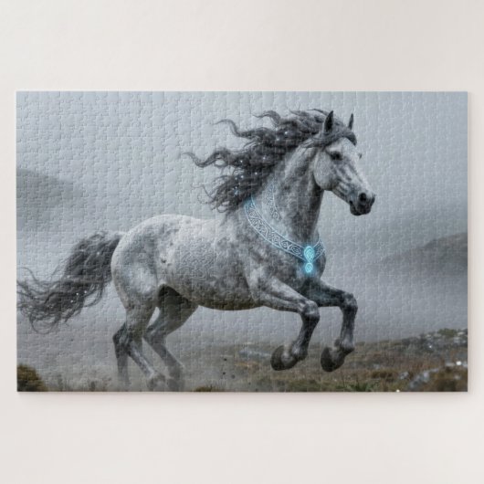 Celtic Spirit Animal Horse Jigsaw Puzzle ジグソーパズル (横)