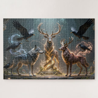 Celtic Spirit Animal Totem Jigsaw Puzzle ジグソーパズル