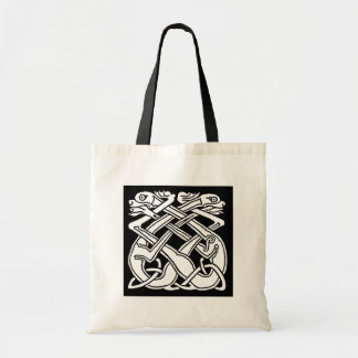 Celtic square pattern - black and white トートバッグ