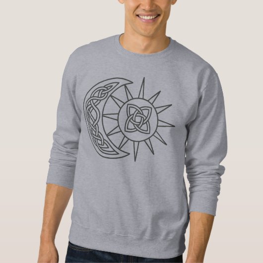 Celtic Sun &Moon Witchy Unisex スウェットシャツ (正面)