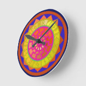 Celtic Sun Runeカレンダーシンボル ラウンド壁時計 (傾斜)