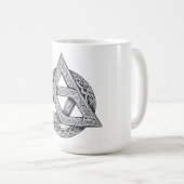 Celtic symbol, trinity knot コーヒーマグカップ (正面右)