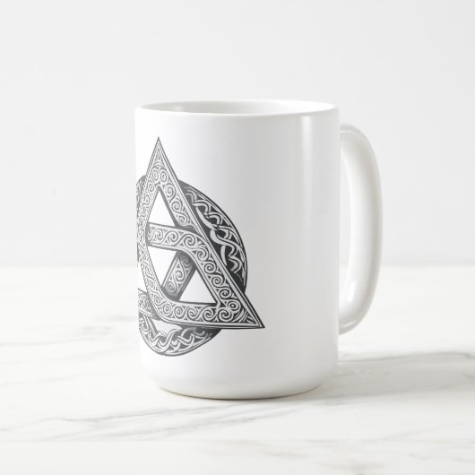 Celtic symbol, trinity knot コーヒーマグカップ (正面右)