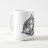 Celtic symbol, trinity knot コーヒーマグカップ (正面左)