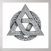 Celtic symbol, trinity knot ポスター (正面)