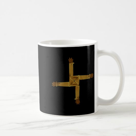 Celtic Symbols Brigid's Cross Celtic Knot Irish Sy コーヒーマグカップ (右)