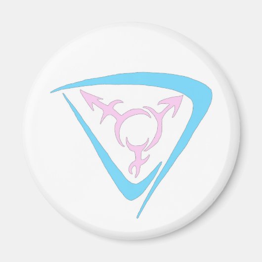 Celtic Trans記号（白） マグネット (正面)