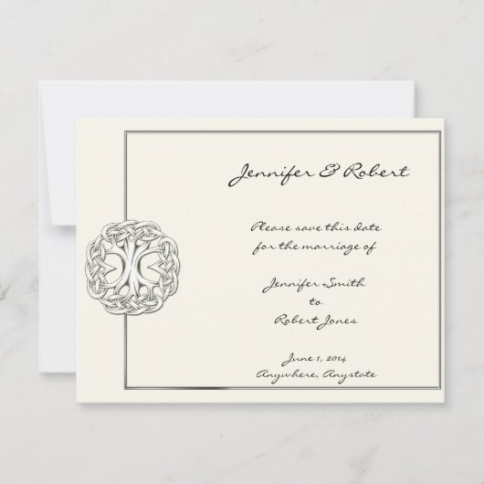 Celtic Tree of Life日付の保存 セーブザデート (正面)