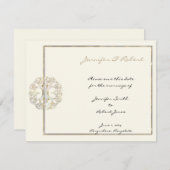 Celtic Tree of Life金ゴールド保存日 セーブザデート (正面/裏面)