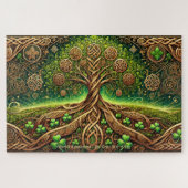 Celtic Tree of Life, Intricate Knotwork Irish ジグソーパズル (横)
