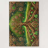 Celtic Tree of Life, Intricate Knotwork Irish ジグソーパズル (縦)