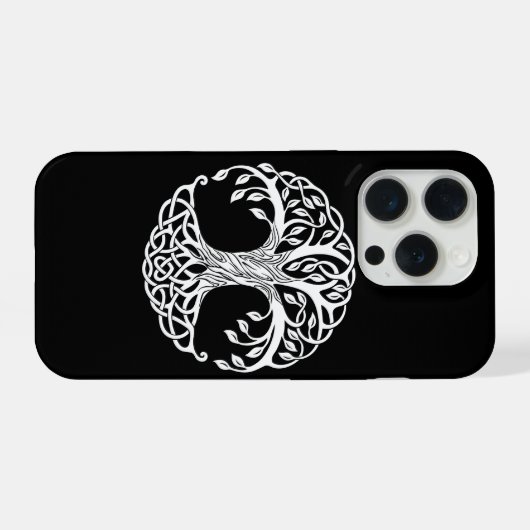 celtic tree phone case iPhoneケース (裏面横)