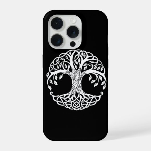 celtic tree phone case iPhoneケース (裏面)