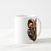 Celtic Tribal Aries Zodiac Mug – LaLi Designs コーヒーマグカップ (正面右)