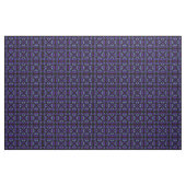 Celtic Triquetra Pattern BluesとPurple on Black ファブリック (ヤード)