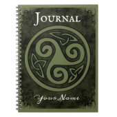 Celtic TriskeleまたはTriskeion Notebook Journal ノートブック (正面)