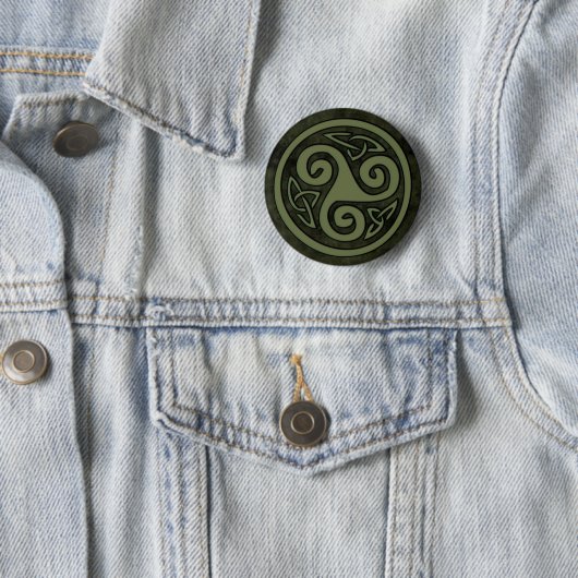 Celtic TriskeleまたはTriskelion Button 缶バッジ (インサイチュ)