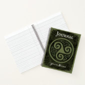 Celtic TriskeleまたはTriskelion Notebook Journal ノートブック (内部)