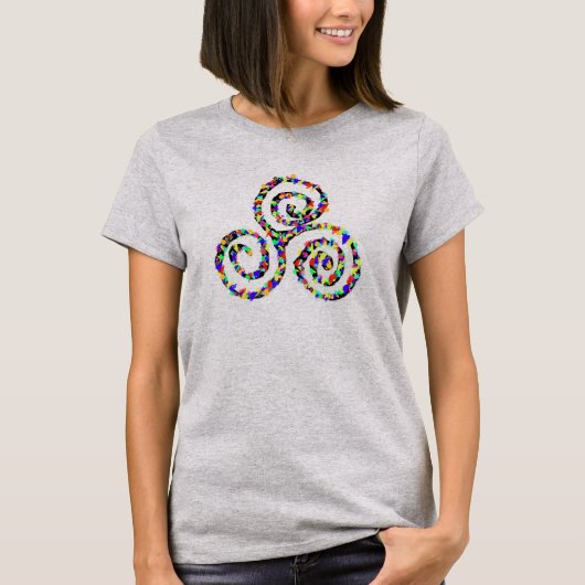Celtic Triskele強度シンボルTシャツ Tシャツ (正面)