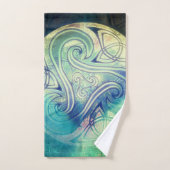 Celtic Triskele Handtücher und Waschlappen バスタオルセット (ハンドタオル)