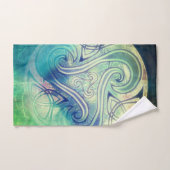 Celtic Triskele Handtücher und Waschlappen バスタオルセット (ハンドタオル)