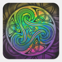 Celtic Triskele Sticker スクエアシール