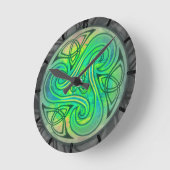 Celtic Triskele Uhr ラウンド壁時計 (傾斜)