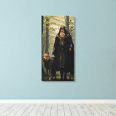 Celtic WizardとWolf Canvas Print キャンバスプリント (インサイチュ (ウッドフロア))